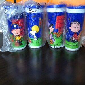 Tupperware Peanuts Halloween Tumbler and snack cup set. New.